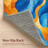 Eclectic Colorful Wave Motif(Blue)