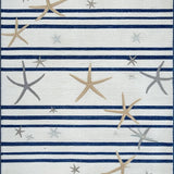 Ultra Soft Area Rug, Non Slip, Stain Resistant, Washable Area Rugs for Living Room, Bedroom, Trendy Nautical Patterned Decor Piece(Gray)