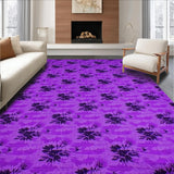Ultra Soft Area Rug, Non Slip, Stain Resistant, Washable Area Rugs for Living Room, Bedroom, Stylish Plush Minimalist Charm(Purple)