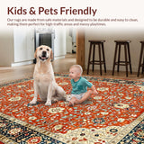 Cozy Low Pile Ogee Design(Red)