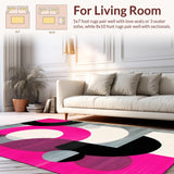 Bold Retro Circular Geometry Palette(Pink)