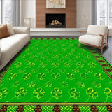 Charming Whimsical Clover Motif(Green)