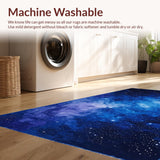 Ultra Soft Area Rug, Non Slip, Stain Resistant, Washable Area Rugs for Living Room, Bedroom, Cosmic Purple and Blue Harmony(Blue)