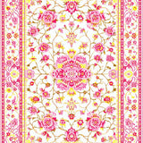 Ultra Soft Area Rug, Non Slip, Stain Resistant, Washable Area Rugs for Living Room, Bedroom, Elegant Playful Blossom Composition(White)