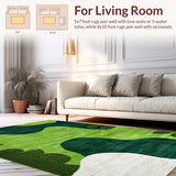 Cozy Shaggy Nature Inspired Texture(Green)