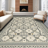 Ultra Soft Area Rug, Non Slip, Stain Resistant, Washable Area Rugs for Living Room, Bedroom, Elegant Geometric Diamond Arrangement(Gray)