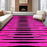 Ultra Soft Area Rug, Non Slip, Stain Resistant, Washable Area Rugs for Living Room, Bedroom, Vibrant Graphic Zebra Pattern(Pink)