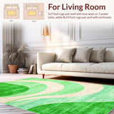 Elegant Light Green Geometric Motif(Green)