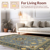 Ultra Soft Area Rug, Non Slip, Stain Resistant, Washable Area Rugs for Living Room, Bedroom, Minimalist Abstract Geometric Style(Gray)
