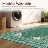 Elegant Geometric Green Tones(Green)