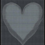 Luxurious Heart Motif(Gray)