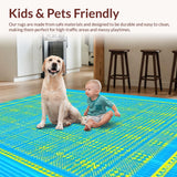 Artistic Coastal Trellis Motif(Blue)