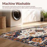 Artistic Cream and Orange Harmony(White)