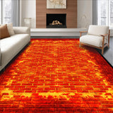 Contemporary Hot Lava Composition(Red)