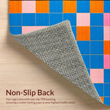 Eclectic Rainbow Patterned Textile(Blue)