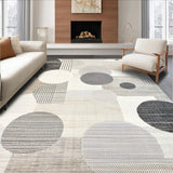 Ultra Soft Area Rug, Non Slip, Stain Resistant, Washable Area Rugs for Living Room, Bedroom, Elegant Plush Abstract Touch(Gray)