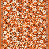 Ultra Soft Area Rug, Non Slip, Stain Resistant, Washable Area Rugs for Living Room, Bedroom, Rustic Colorful Picnic Inspiration(Orange)