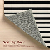 Cozy Rustic Striped Visual Appeal(Black)