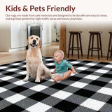 Contemporary Black and White Grid(Black)