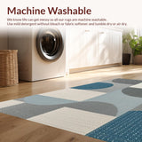 Ultra Soft Area Rug, Non Slip, Stain Resistant, Washable Area Rugs for Living Room, Bedroom, Modern Farmhouse Dining Room Soft Indoor Floor Rug(Gray)