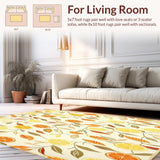 Beige and Cream Lemon Indoor Outdor(Beige)