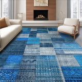 Artistic Blue Tiled Design Element(Blue)