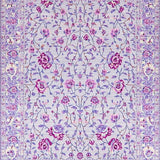 Ultra Soft Area Rug, Non Slip, Stain Resistant, Washable Area Rugs for Living Room, Bedroom, Lush Retro Flower Aesthetic(Purple)