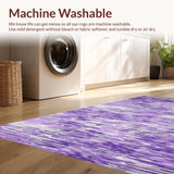 Ultra Soft Area Rug, Non Slip, Stain Resistant, Washable Area Rugs for Living Room, Bedroom, Luxurious Fluffy Mystic Swirl(Purple)