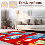 Joyful Kid Centric Educational Layout(Red)