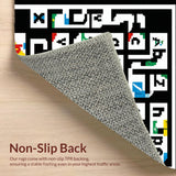 Elegant Minimalist White Alphabet Arrangement(Red)