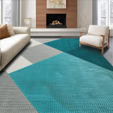 Ultra Soft Area Rug, Non Slip, Stain Resistant, Washable Area Rugs for Living Room, Bedroom, Washable Contemporary Dining Room Rubber Backed Rug(Gray)
