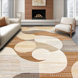 Ultra Soft Area Rug, Non Slip, Stain Resistant, Washable Area Rugs for Living Room, Bedroom, Serene Monochrome Artistic Flair(Beige)