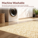 Modern Beige Trellis Diamond Patterned(Beige)