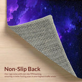 Ultra Soft Area Rug, Non Slip, Stain Resistant, Washable Area Rugs for Living Room, Bedroom, Mystical Stellar Gradient Design(Purple)