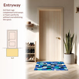 Ultra Soft Area Rug, Non Slip, Stain Resistant, Washable Area Rugs for Living Room, Bedroom, Navy Blue Stain-Resistant Deck Area Rug(Blue)