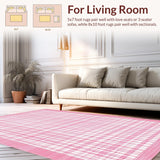Delicate Abstract Checkerboard Style(Pink)