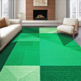 Ultra Soft Area Rug, Non Slip, Stain Resistant, Washable Area Rugs for Living Room, Bedroom, Modern Geometric Green Living Room Non-Slip Rug(Green)