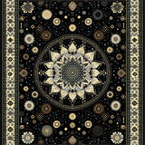 Cozy Textured Fringe Runner(Black)