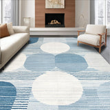 Ultra Soft Area Rug, Non Slip, Stain Resistant, Washable Area Rugs for Living Room, Bedroom, Transitional Cozy Cloud-Like Texture(Blue)