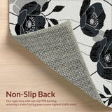 Whimsical White Floral Accents(Black)
