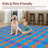 Retro Color Splash Geometric Style(Blue)