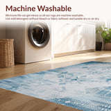 Geometric Octagon Gray Elegance(Blue)