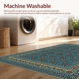 Ethnic Blue Toned Geometric Design(Blue)
