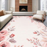 Ultra Soft Area Rug, Non Slip, Stain Resistant, Washable Area Rugs for Living Room, Bedroom, Stylish Shag Patterned Sophistication(White)