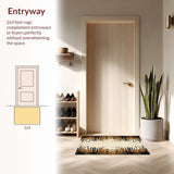 Ultra Soft Area Rug, Non Slip, Stain Resistant, Washable Area Rugs for Living Room, Bedroom, Minimalist Abstract Animal Design(Beige)