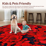 Artful Red Petal Arrangement(Red)