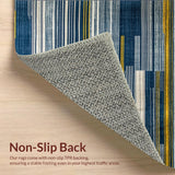 Chic Abstract Color Block Design(Blue)