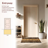 Ultra Soft Area Rug, Non Slip, Stain Resistant, Washable Area Rugs for Living Room, Bedroom, Transitional Retro Visual Harmony(Gold)