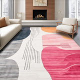 Ultra Soft Area Rug, Non Slip, Stain Resistant, Washable Area Rugs for Living Room, Bedroom, Modern Minimalist Soft Gradient Art(Gray)