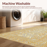 Ultra Soft Area Rug, Non Slip, Stain Resistant, Washable Area Rugs for Living Room, Bedroom, Rustic Soft Cream Tones(Gray)